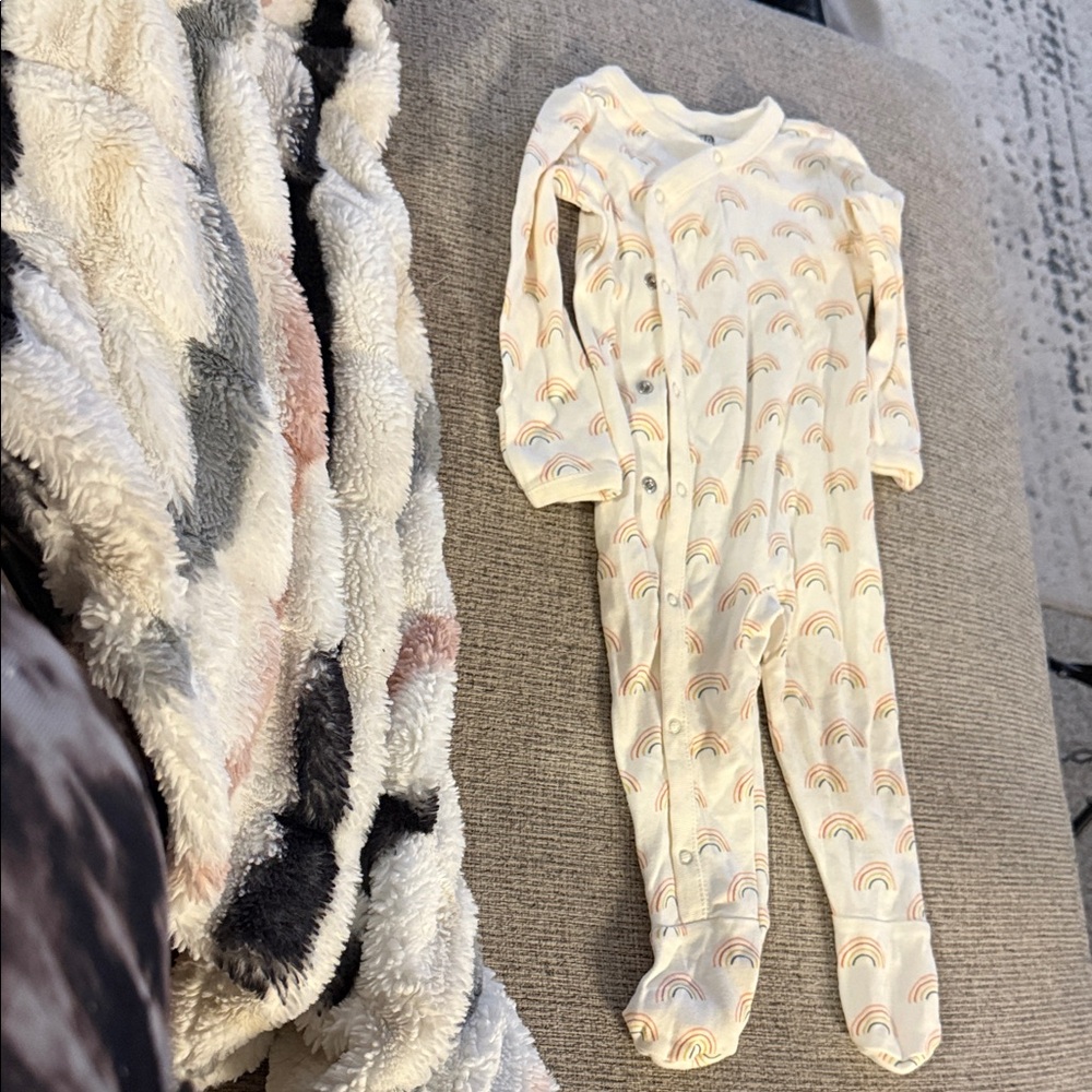 Rainbow Print Kids One Piece